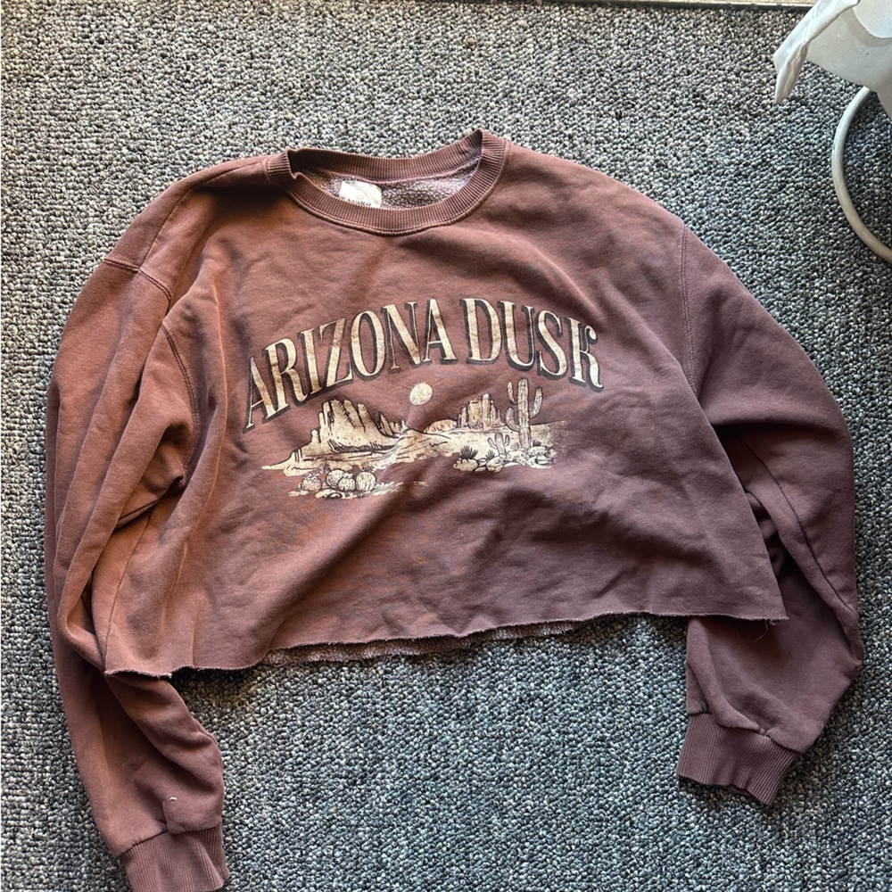Pull & Bear Cropped sweatshirt | L